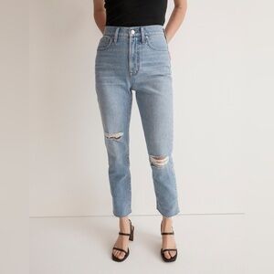 Madewell Distressed Raw Edge Perfect Vintage High Waist jeans size 28